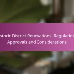 Historic District Renovations: Regulations, Approvals and Considerations