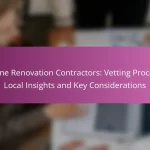Home Renovation Contractors: Vetting Process, Local Insights and Key Considerations