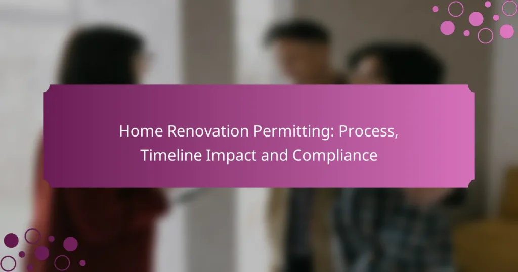 Home Renovation Permitting: Process, Timeline Impact and Compliance