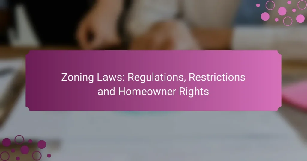 Lois de zonage : réglementations, restrictions et droits des propriétaires
